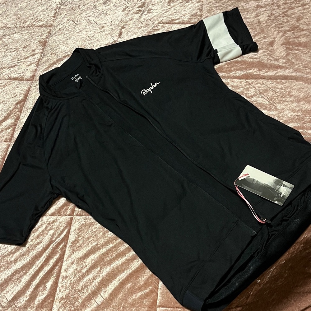 Rapha Black and White Cycling Top